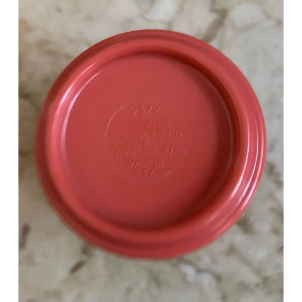 3 Vintage Gessner Products Co. Coral Ramekins #0372 Melamine 2 oz Made In USA